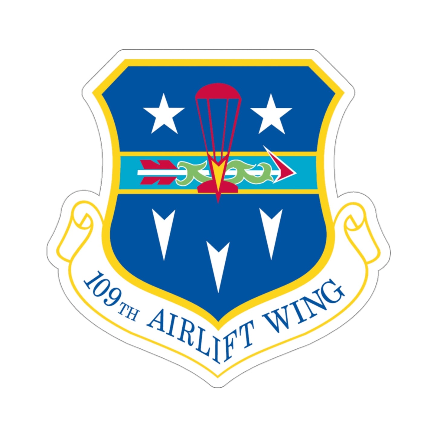 109th Airlift Wing (U.S. Air Force) STICKER Vinyl Die-Cut Decal-3 Inch-The Sticker Space