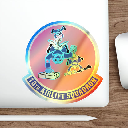 10th Airlift Squadron 2 (U.S. Air Force) Holographic STICKER Die-Cut Vinyl Decal-The Sticker Space