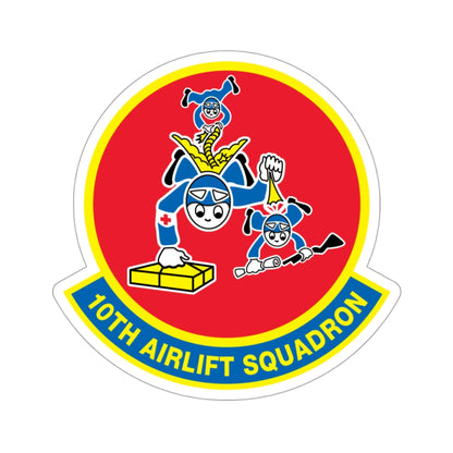 10th Airlift Squadron (U.S. Air Force) STICKER Vinyl Die-Cut Decal-3 Inch-The Sticker Space