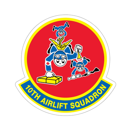 10th Airlift Squadron (U.S. Air Force) STICKER Vinyl Die-Cut Decal-6 Inch-The Sticker Space