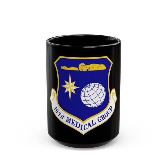 10th Medical Group (U.S. Air Force) Black Coffee Mug-15oz-The Sticker Space