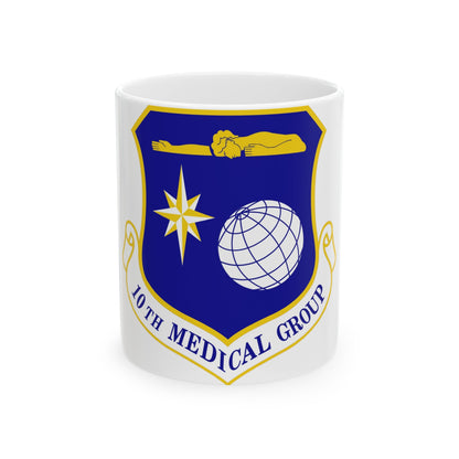 10th Medical Group (U.S. Air Force) White Coffee Mug-11oz-The Sticker Space