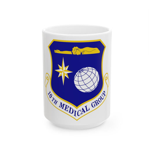 10th Medical Group (U.S. Air Force) White Coffee Mug-15oz-The Sticker Space