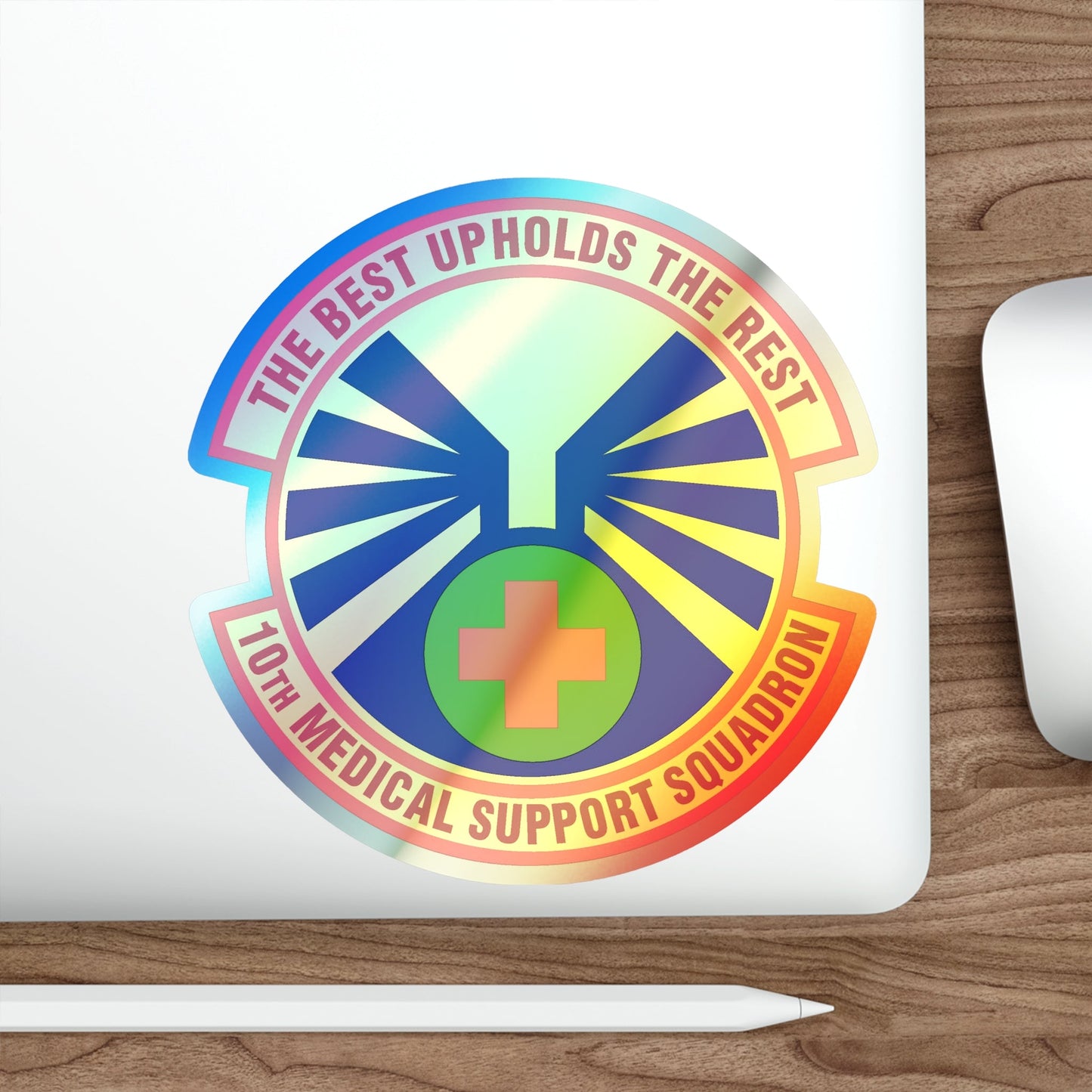 10th Medical Support Squadron (U.S. Air Force) Holographic STICKER Die-Cut Vinyl Decal-The Sticker Space