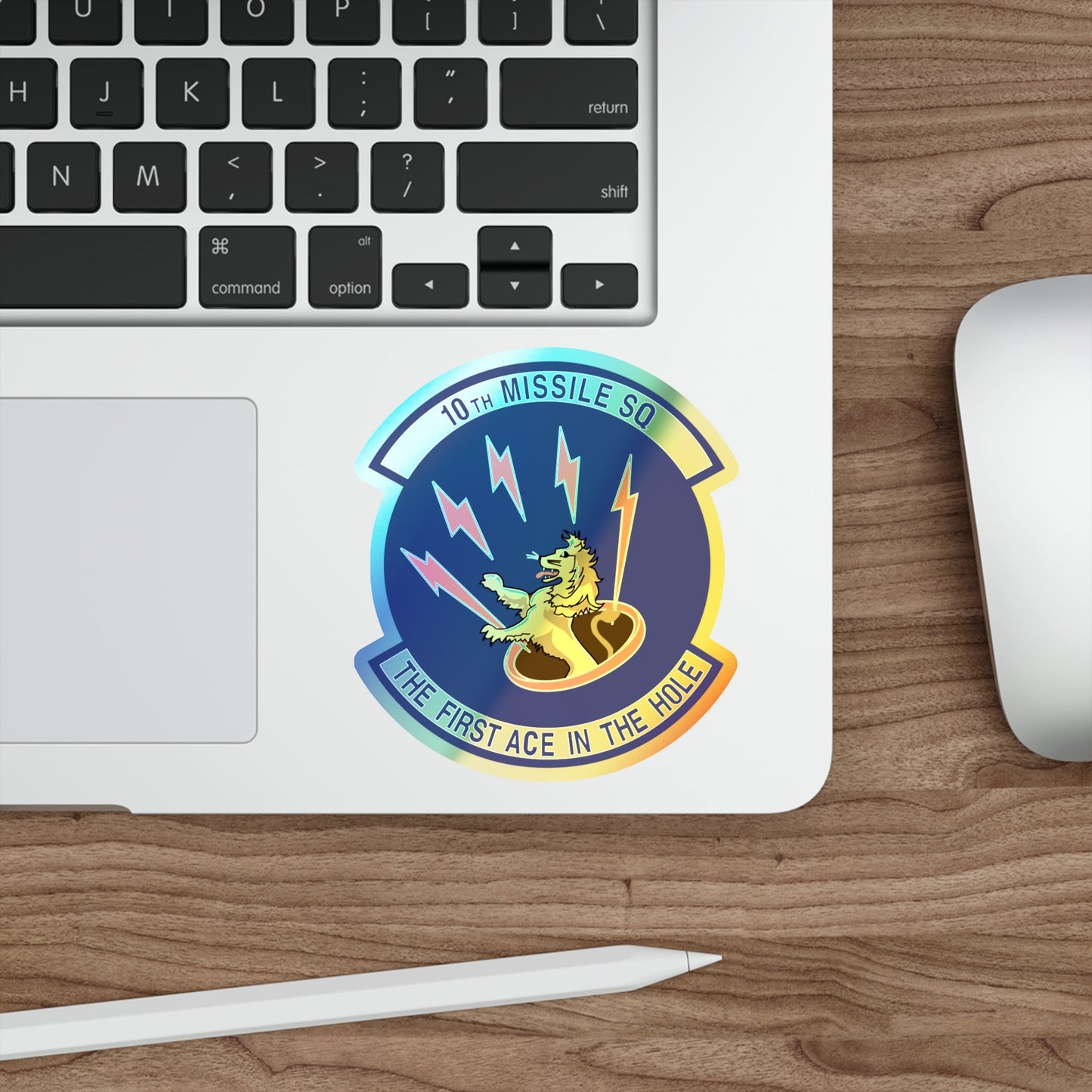 10th Missile SQ The First In The Hole (U.S. Air Force) Holographic STICKER Die-Cut Vinyl Decal-The Sticker Space