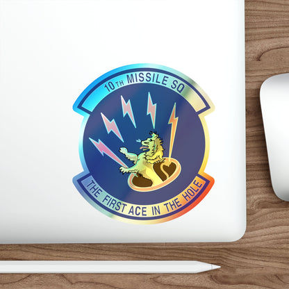 10th Missile SQ The First In The Hole (U.S. Air Force) Holographic STICKER Die-Cut Vinyl Decal-The Sticker Space