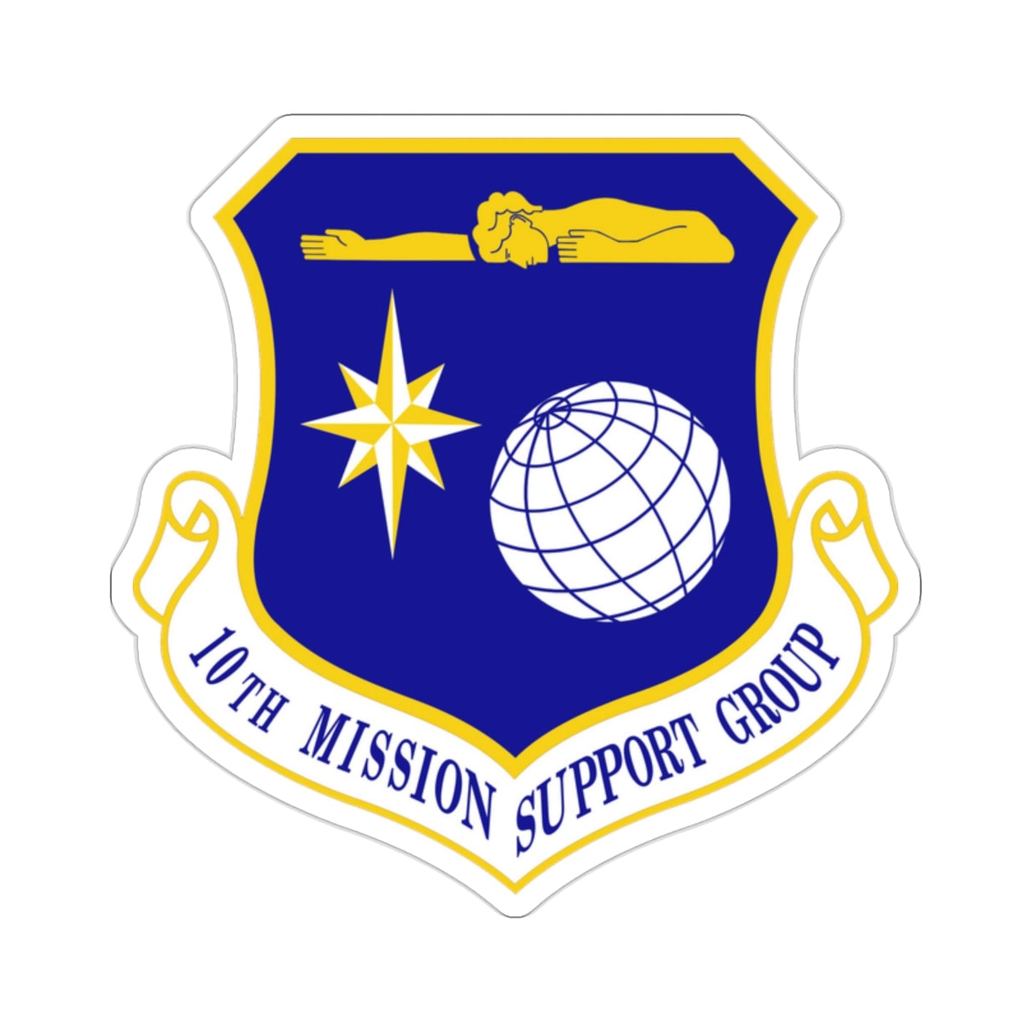 10th Mission Support Group (U.S. Air Force) STICKER Vinyl Die-Cut Decal-2 Inch-The Sticker Space