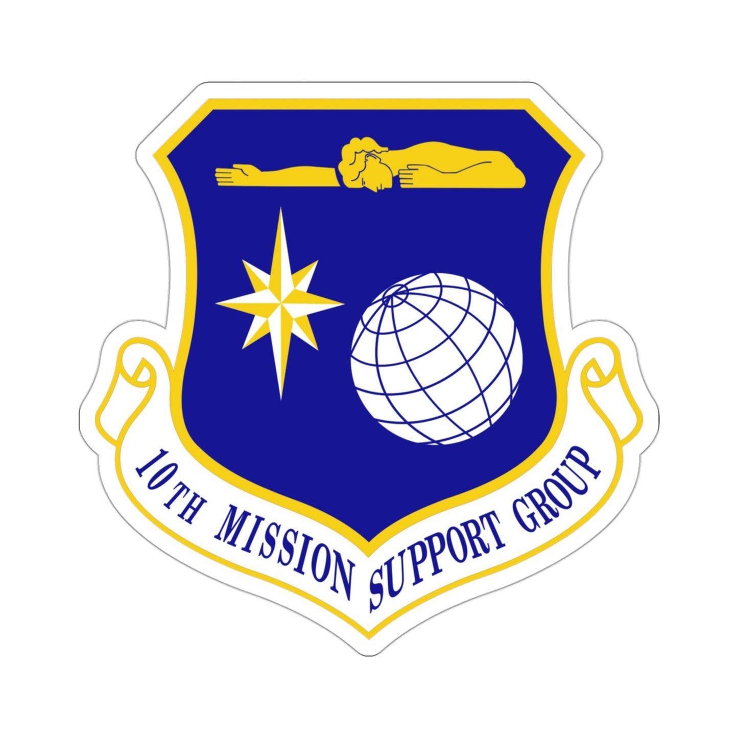 10th Mission Support Group (U.S. Air Force) STICKER Vinyl Die-Cut Decal-3 Inch-The Sticker Space