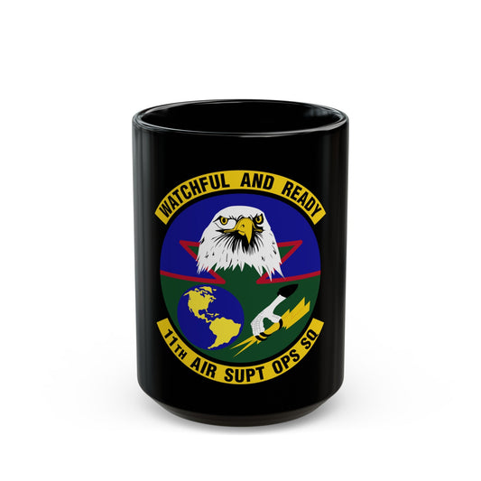 11 Air Support Operations Squadron ACC (U.S. Air Force) Black Coffee Mug-15oz-The Sticker Space