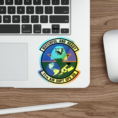 11 Air Support Operations Squadron ACC (U.S. Air Force) Holographic STICKER Die-Cut Vinyl Decal-The Sticker Space