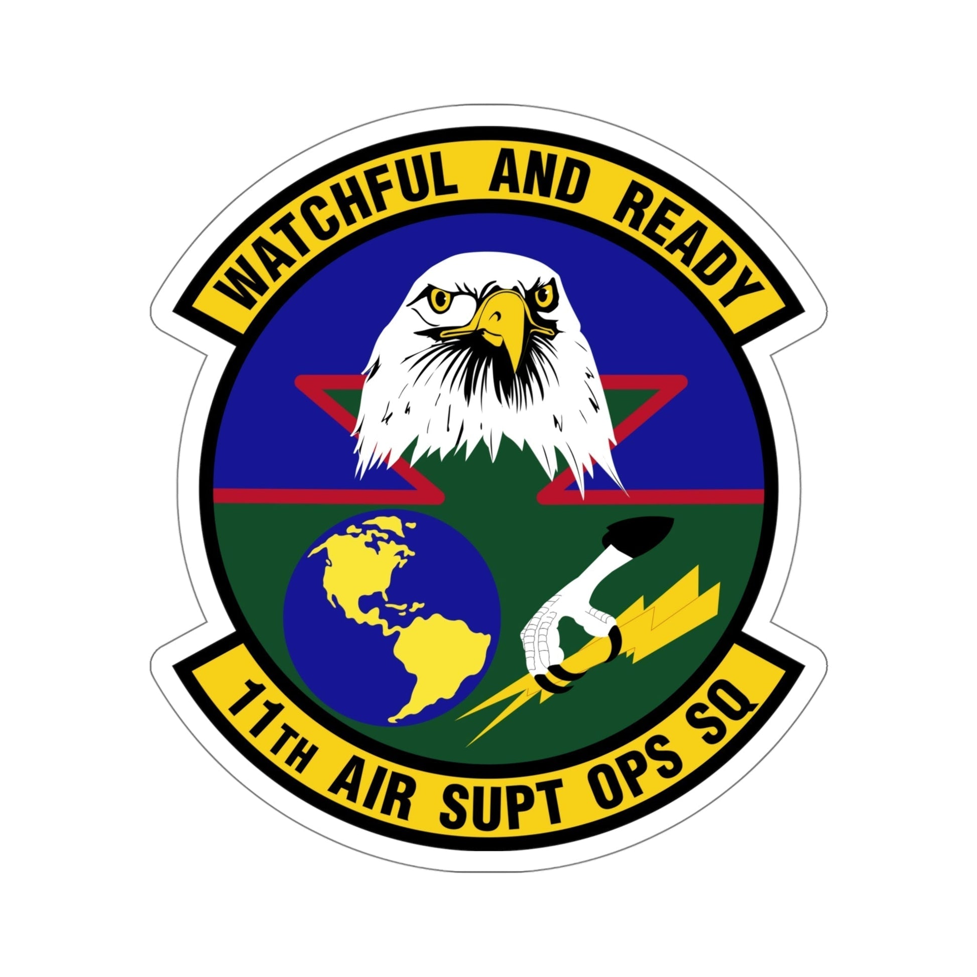 11 Air Support Operations Squadron ACC (U.S. Air Force) STICKER Vinyl Die-Cut Decal-5 Inch-The Sticker Space