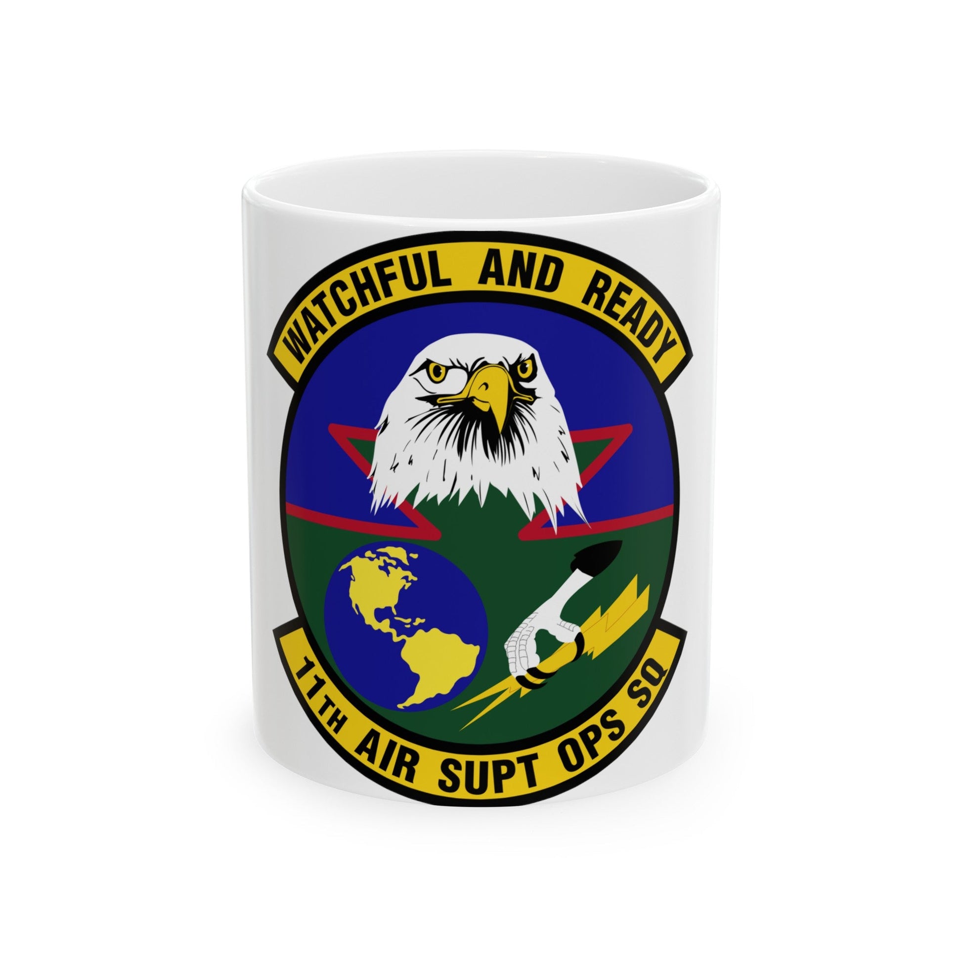 11 Air Support Operations Squadron ACC (U.S. Air Force) White Coffee Mug-11oz-The Sticker Space