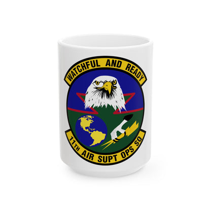 11 Air Support Operations Squadron ACC (U.S. Air Force) White Coffee Mug-15oz-The Sticker Space