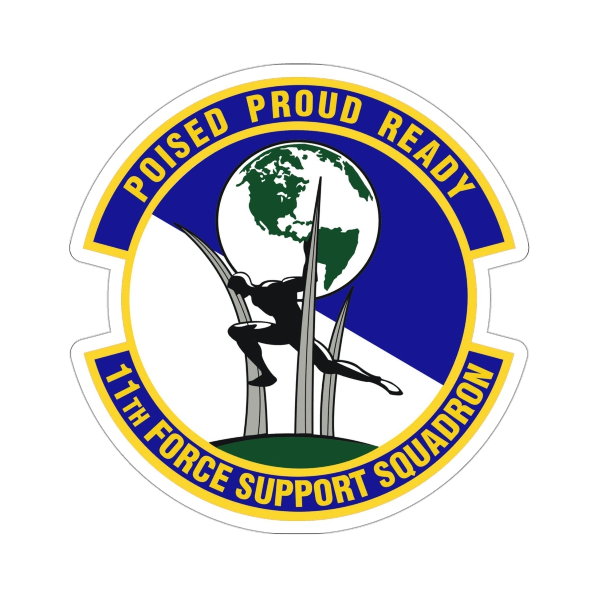 11 Force Support Squadron USAF (U.S. Air Force) STICKER Vinyl Die-Cut Decal-3 Inch-The Sticker Space