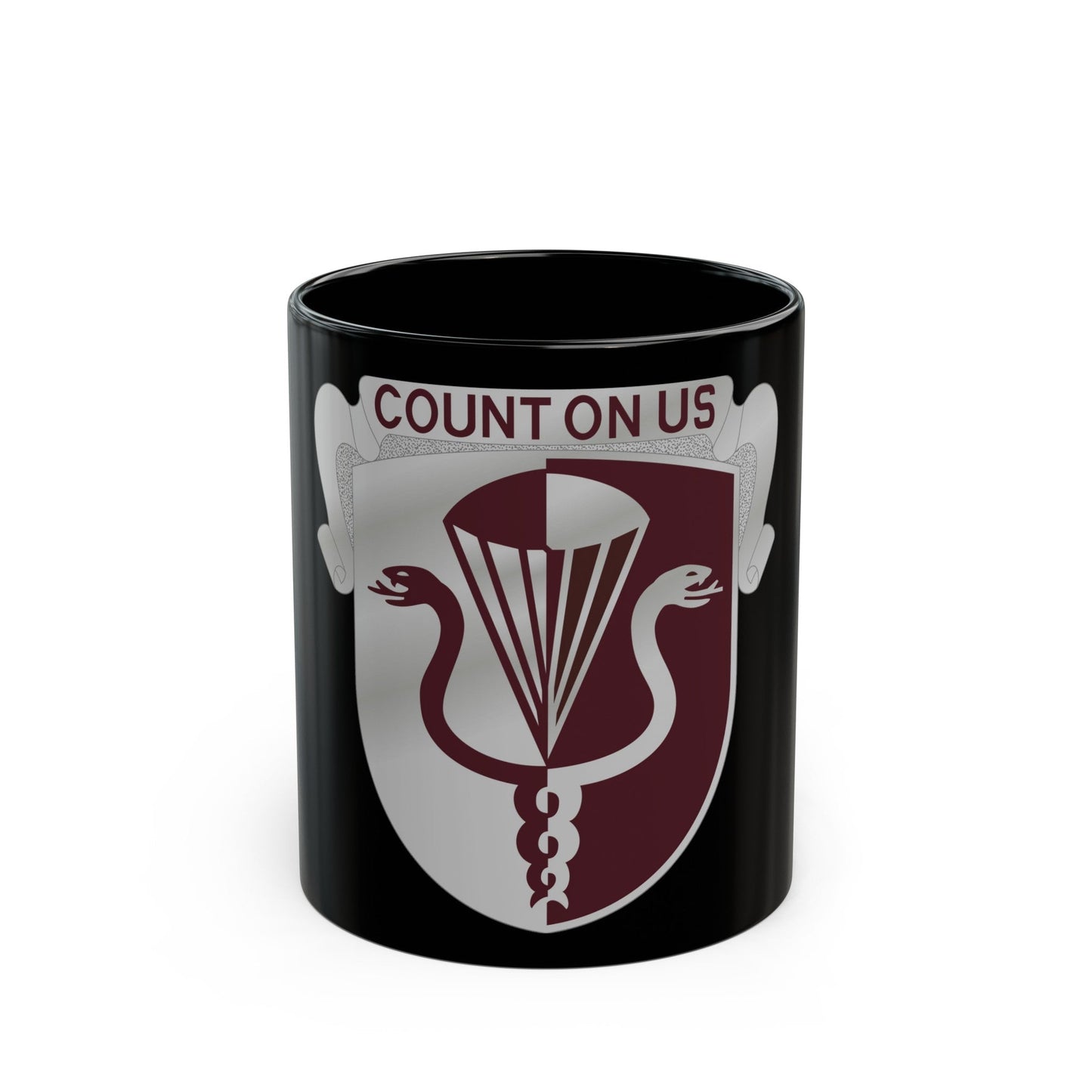 11 Medical Battalion (U.S. Army) Black Coffee Mug-11oz-The Sticker Space