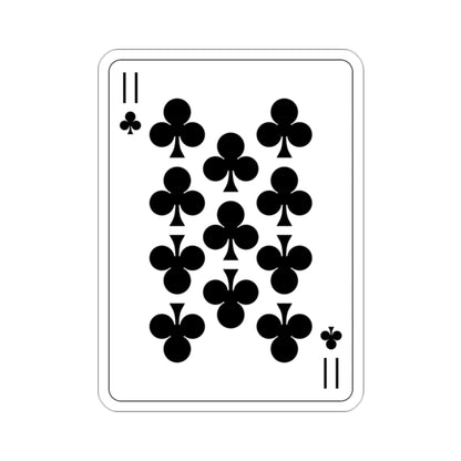 11 of Clubs Playing Card STICKER Vinyl Die-Cut Decal-2 Inch-The Sticker Space