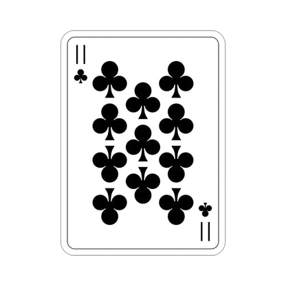 11 of Clubs Playing Card STICKER Vinyl Die-Cut Decal-4 Inch-The Sticker Space