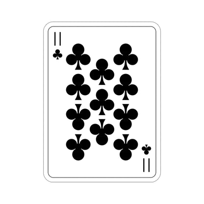 11 of Clubs Playing Card STICKER Vinyl Die-Cut Decal-5 Inch-The Sticker Space