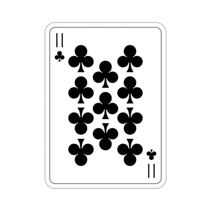 11 of Clubs Playing Card STICKER Vinyl Die-Cut Decal-6 Inch-The Sticker Space