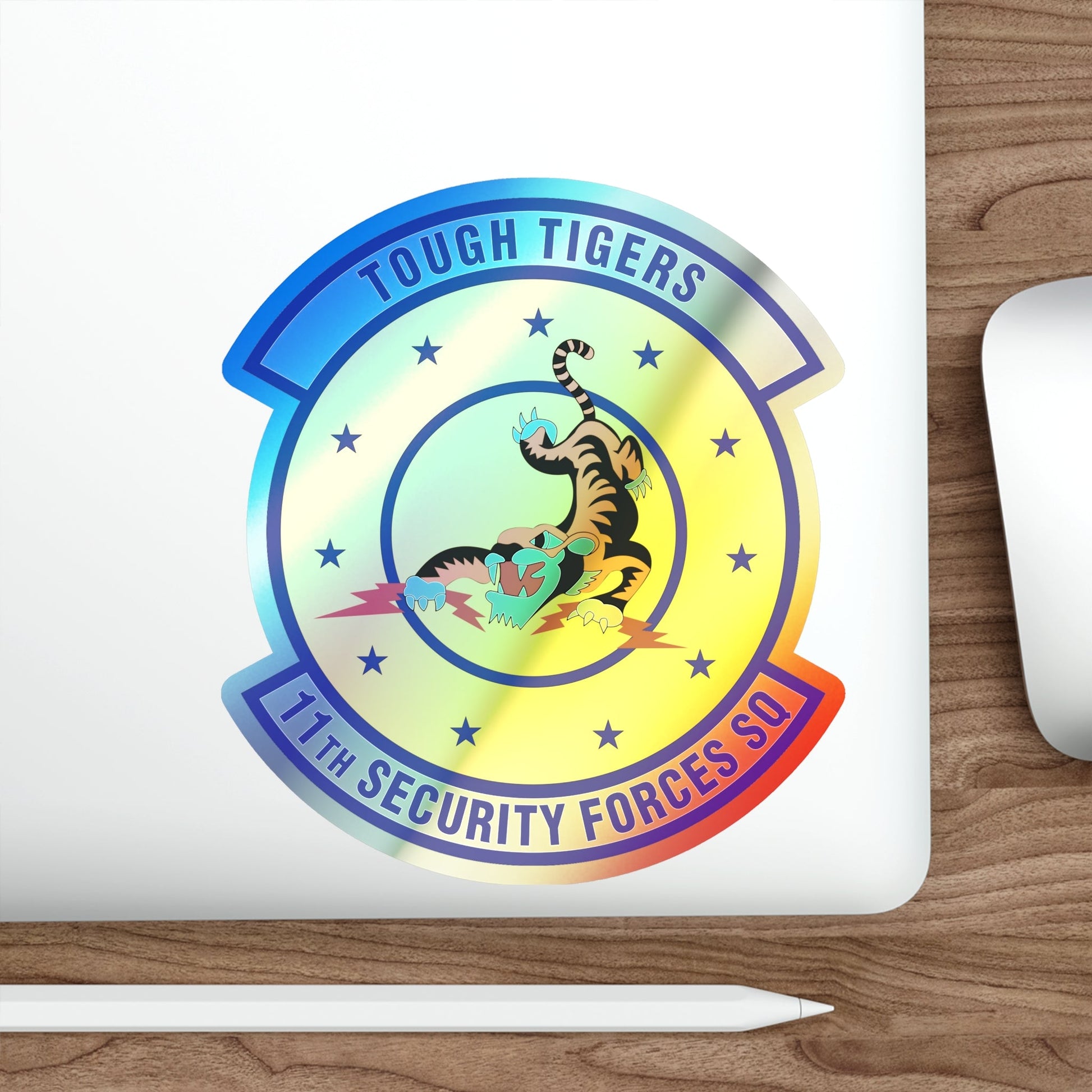 11 Security Forces Squadron USAF (U.S. Air Force) Holographic STICKER Die-Cut Vinyl Decal-The Sticker Space