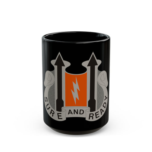 11 Signal Battalion (U.S. Army) Black Coffee Mug-15oz-The Sticker Space