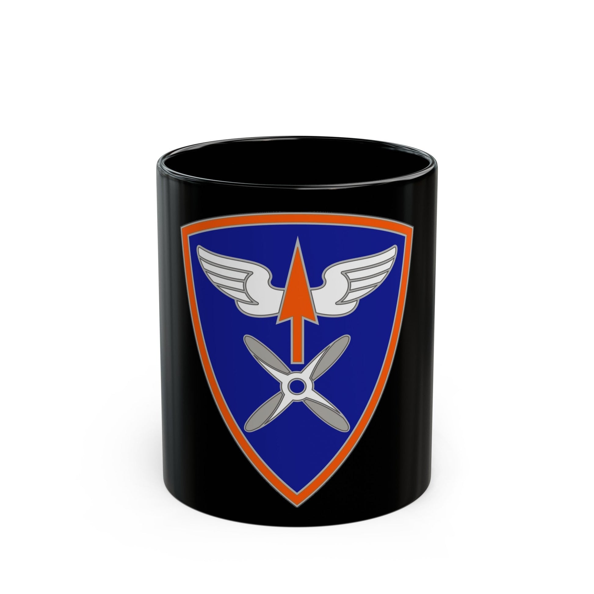 110 Aviation Brigade (U.S. Army) Black Coffee Mug-11oz-The Sticker Space