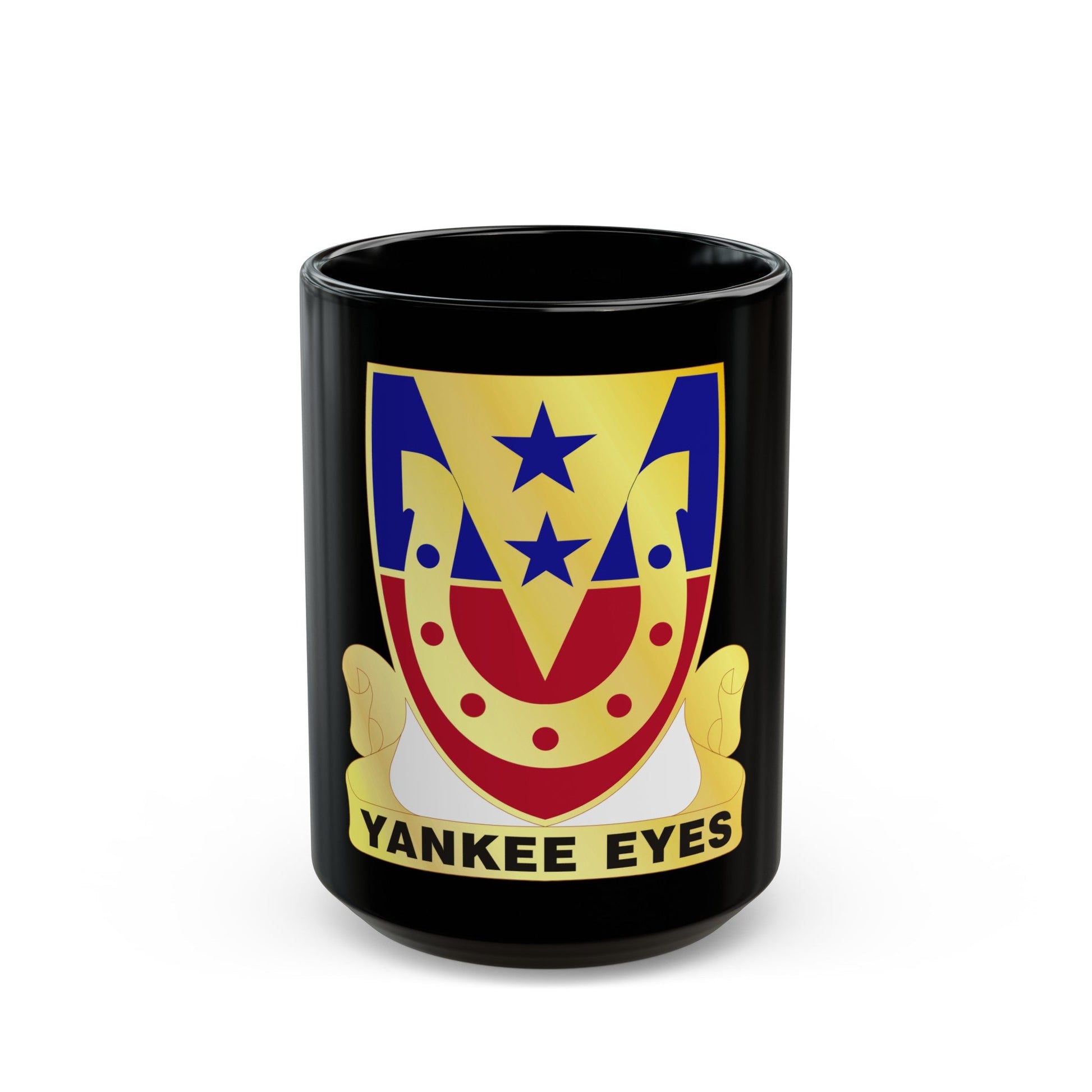 110 Cavalry Regiment (U.S. Army) Black Coffee Mug-15oz-The Sticker Space