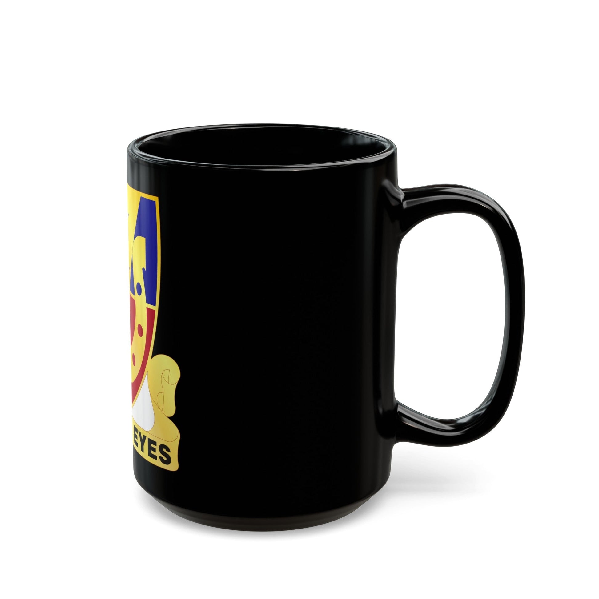 110 Cavalry Regiment (U.S. Army) Black Coffee Mug-The Sticker Space