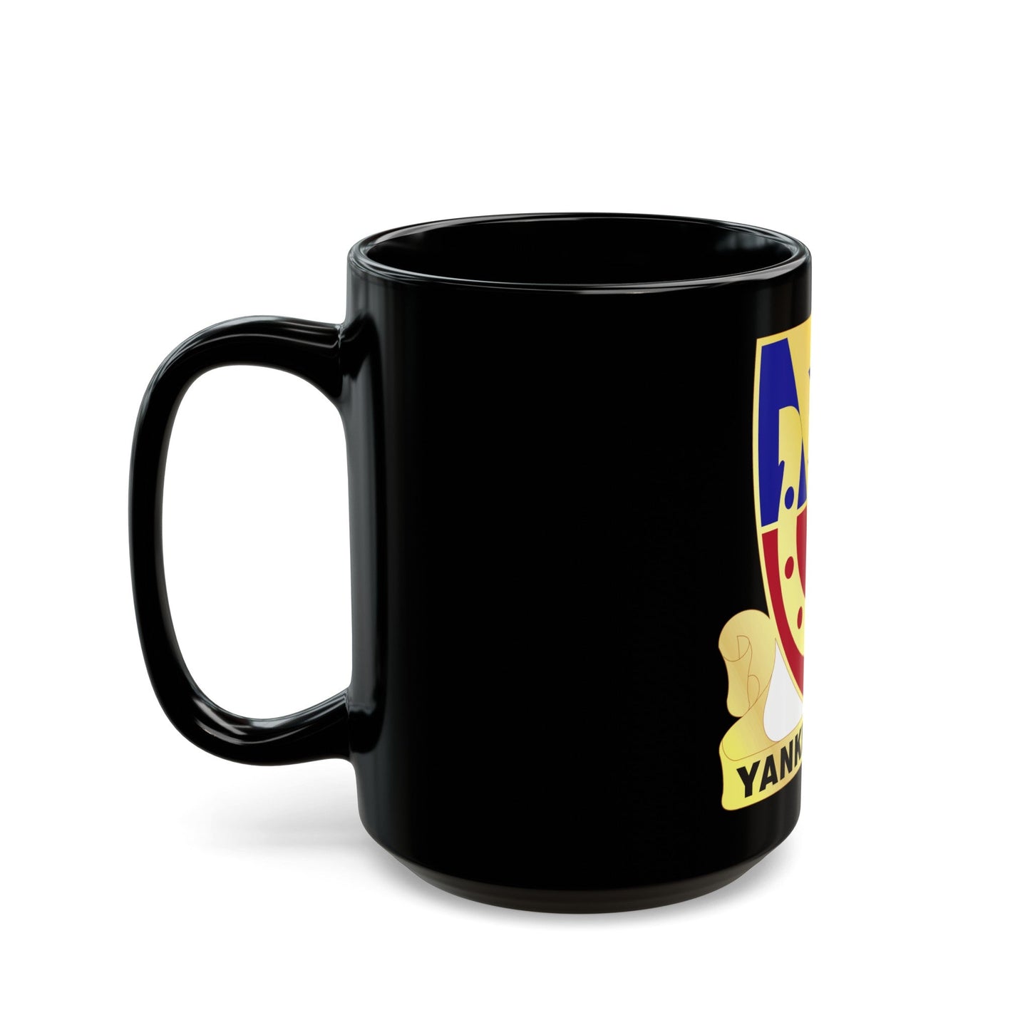 110 Cavalry Regiment (U.S. Army) Black Coffee Mug-The Sticker Space