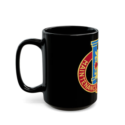 110 Maintenance Battalion (U.S. Army) Black Coffee Mug-The Sticker Space