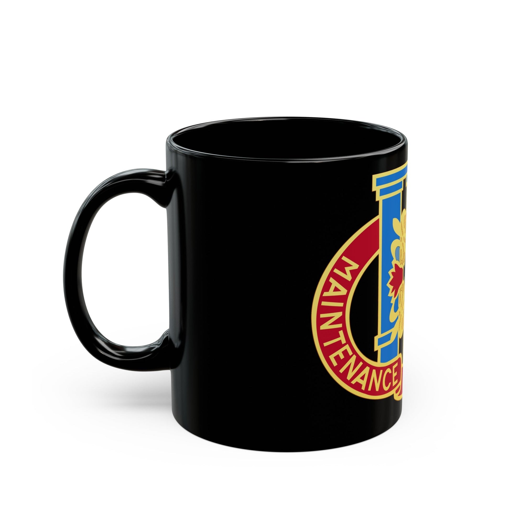 110 Maintenance Battalion (U.S. Army) Black Coffee Mug-The Sticker Space