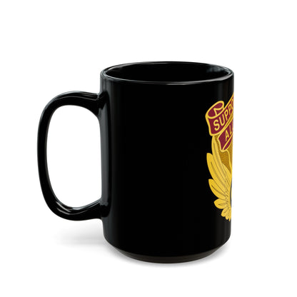 1106 Aviation Group (U.S. Army) Black Coffee Mug-The Sticker Space