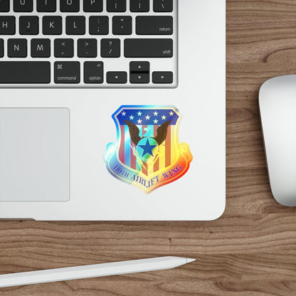 110th Airlift Wing (U.S. Air Force) Holographic STICKER Die-Cut Vinyl Decal-The Sticker Space