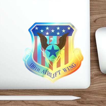 110th Airlift Wing (U.S. Air Force) Holographic STICKER Die-Cut Vinyl Decal-The Sticker Space
