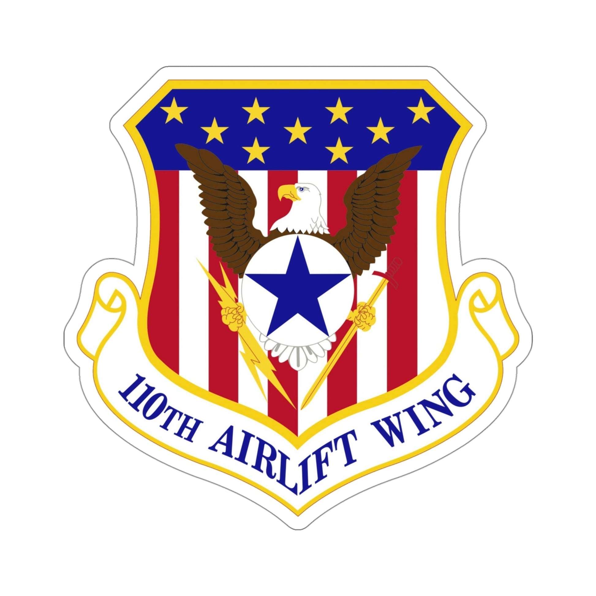 110th Airlift Wing (U.S. Air Force) STICKER Vinyl Die-Cut Decal-4 Inch-The Sticker Space