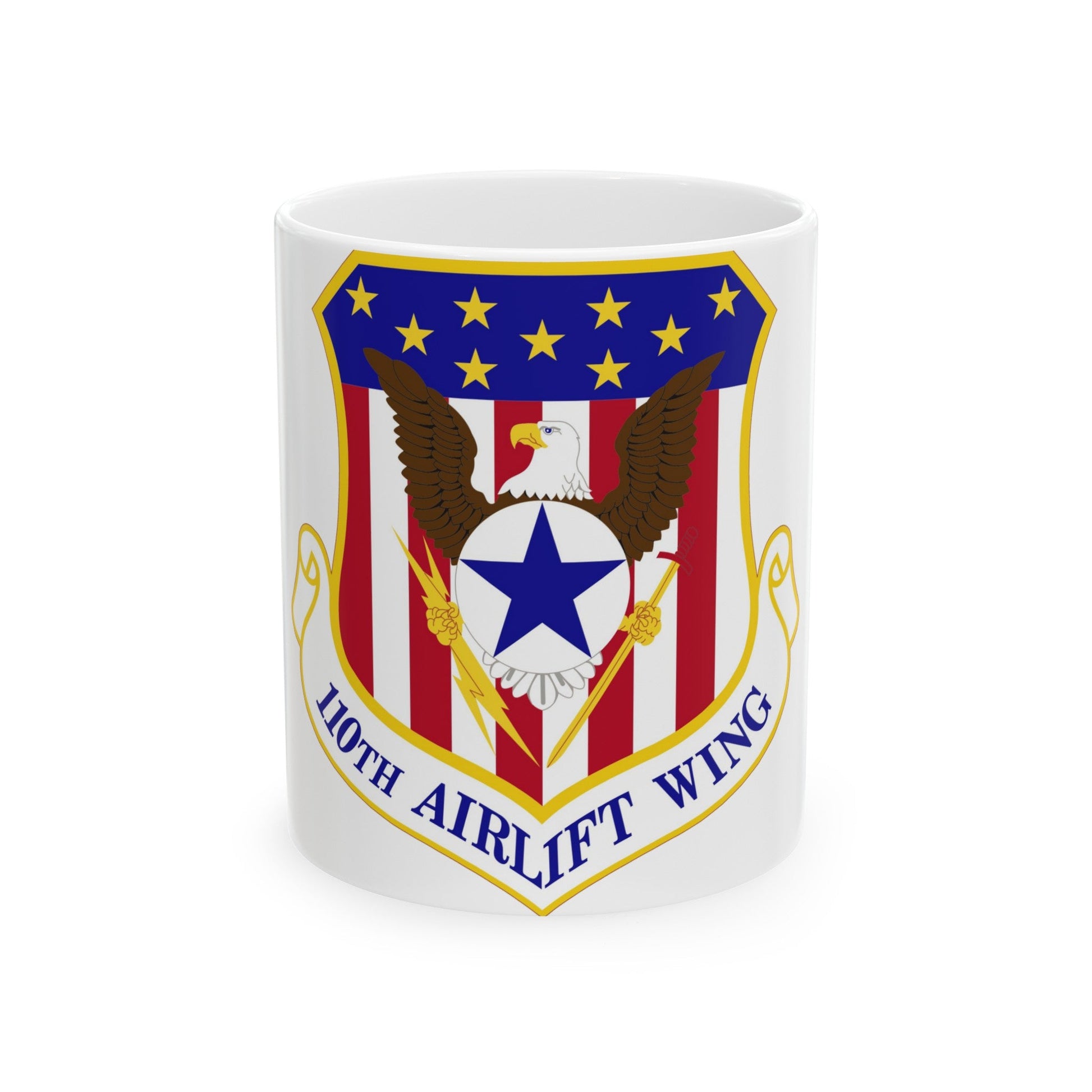 110th Airlift Wing (U.S. Air Force) White Coffee Mug-11oz-The Sticker Space