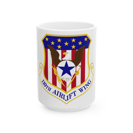 110th Airlift Wing (U.S. Air Force) White Coffee Mug