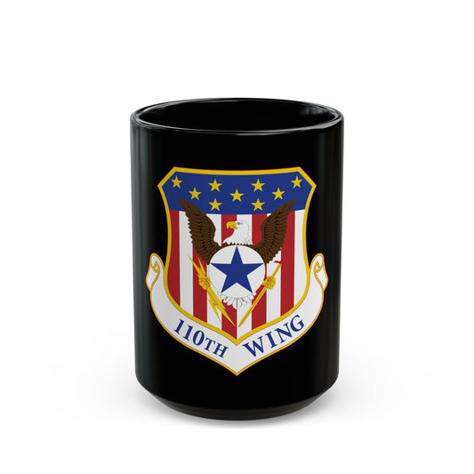 110th Wing emblem (U.S. Air Force) Black Coffee Mug