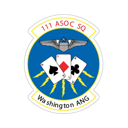 111 ASOC Sq Washington ANG (U.S. Air Force) STICKER Vinyl Die-Cut Decal-6 Inch-The Sticker Space