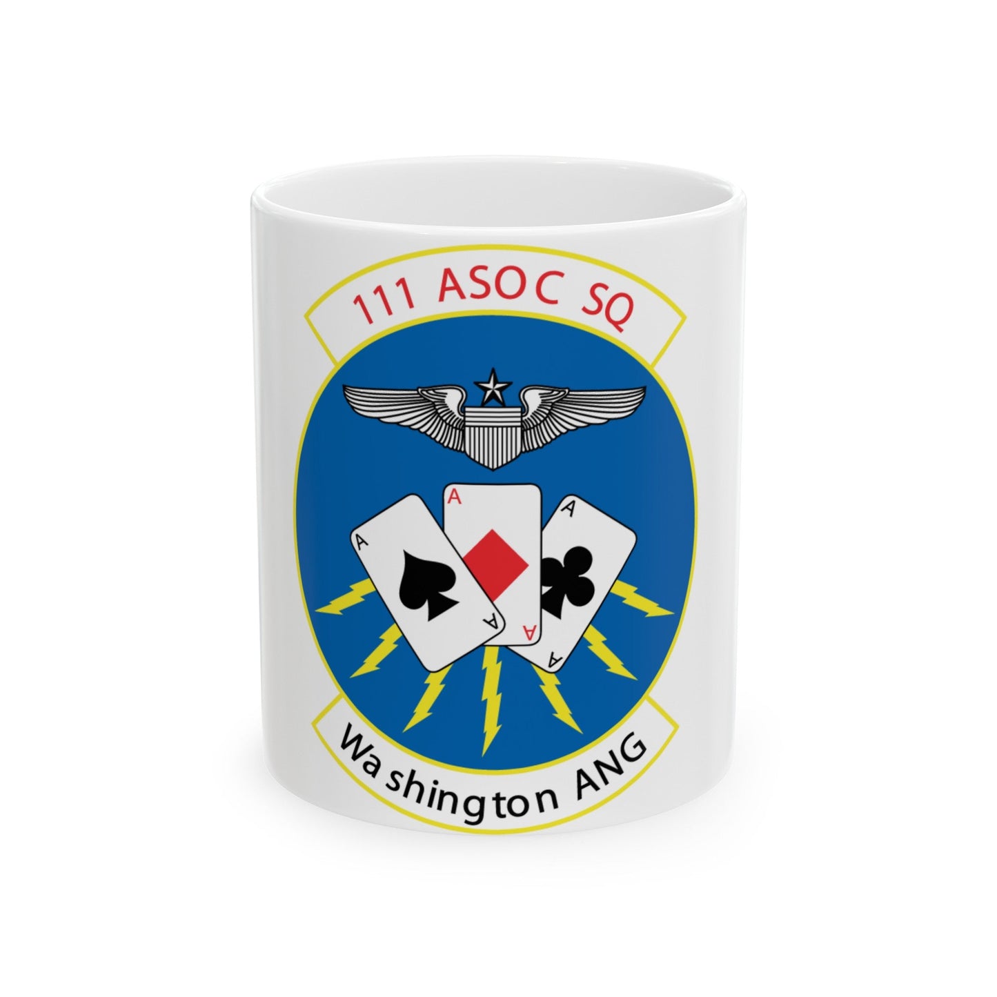 111 ASOC Sq Washington ANG (U.S. Air Force) White Coffee Mug-11oz-The Sticker Space