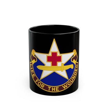 111 Medical Battalion (U.S. Army) Black Coffee Mug-11oz-The Sticker Space