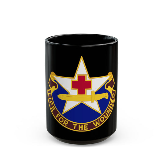 111 Medical Battalion (U.S. Army) Black Coffee Mug-15oz-The Sticker Space