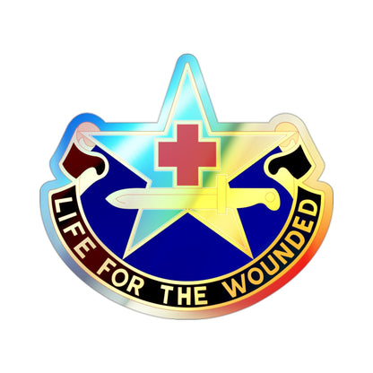 111 Medical Battalion (U.S. Army) Holographic STICKER Die-Cut Vinyl Decal-2 Inch-The Sticker Space
