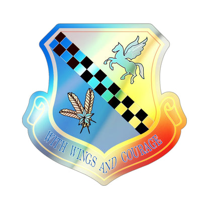 111th Attack Wing (U.S. Air Force) Holographic STICKER Die-Cut Vinyl Decal-3 Inch-The Sticker Space