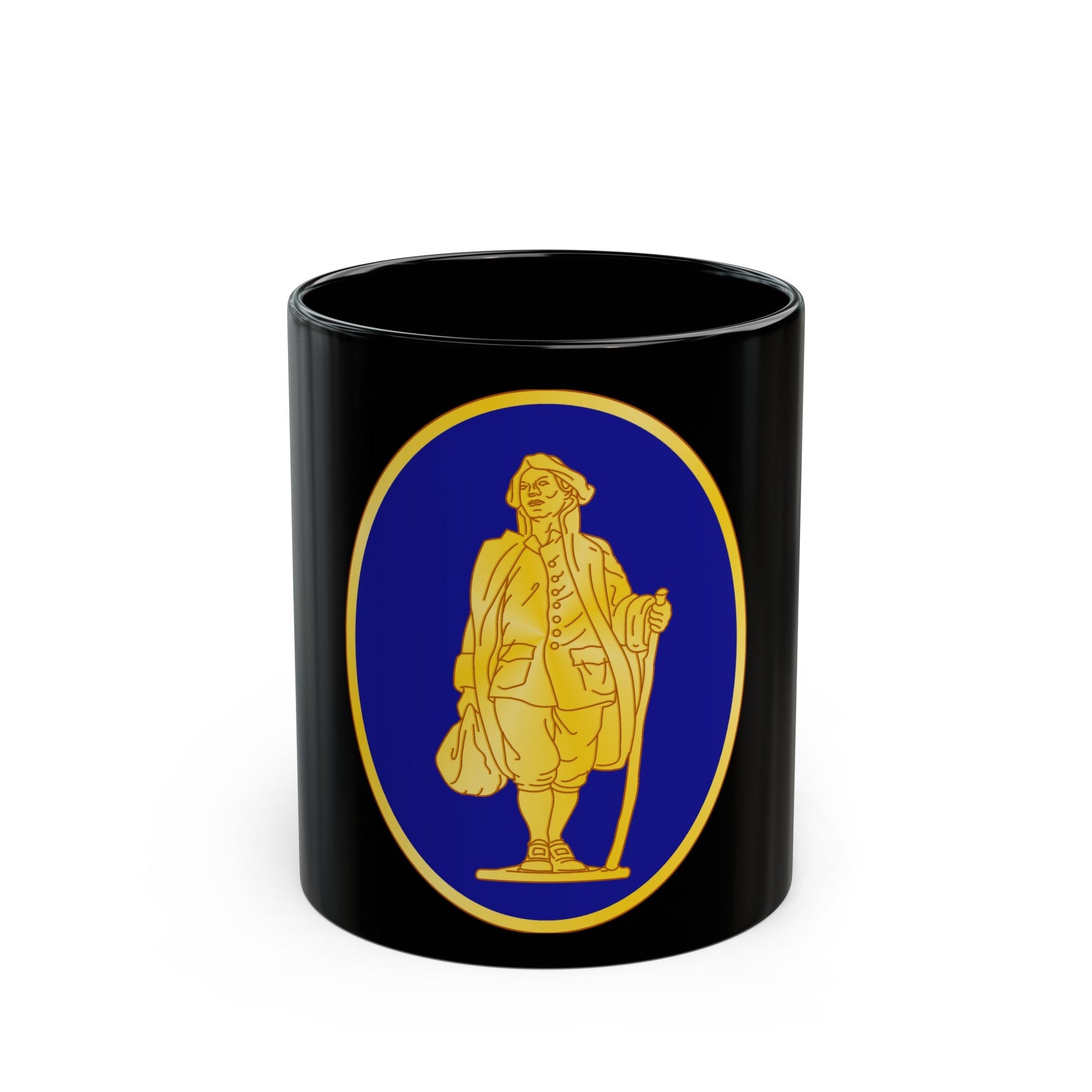 111th Infantry Regiment (U.S. Army) Black Coffee Mug-11oz-The Sticker Space