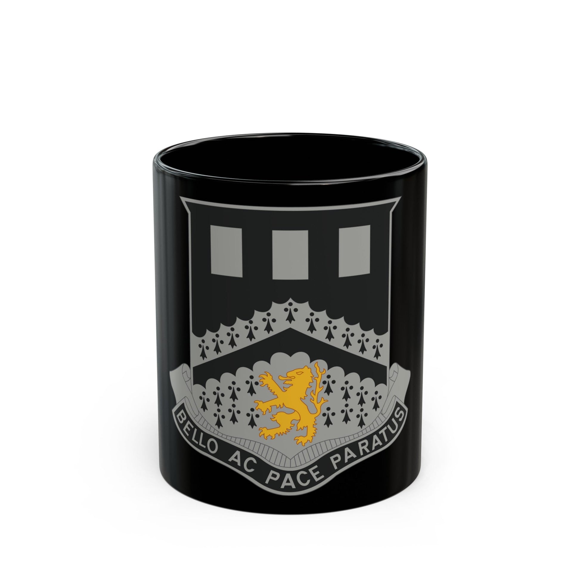 112 Engineer Battalion (U.S. Army) Black Coffee Mug-11oz-The Sticker Space