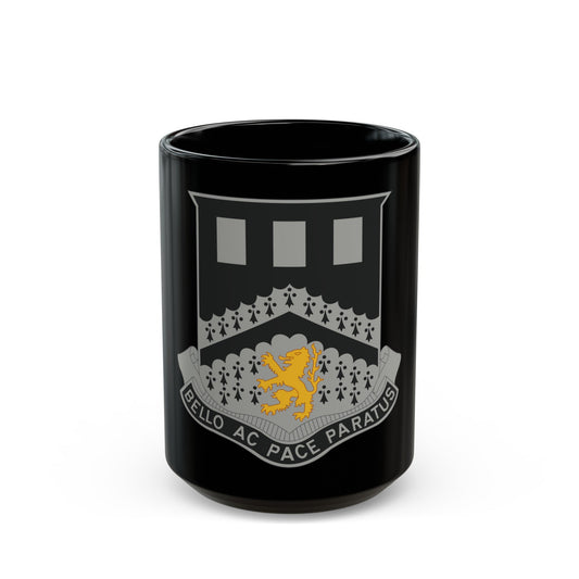 112 Engineer Battalion (U.S. Army) Black Coffee Mug-15oz-The Sticker Space