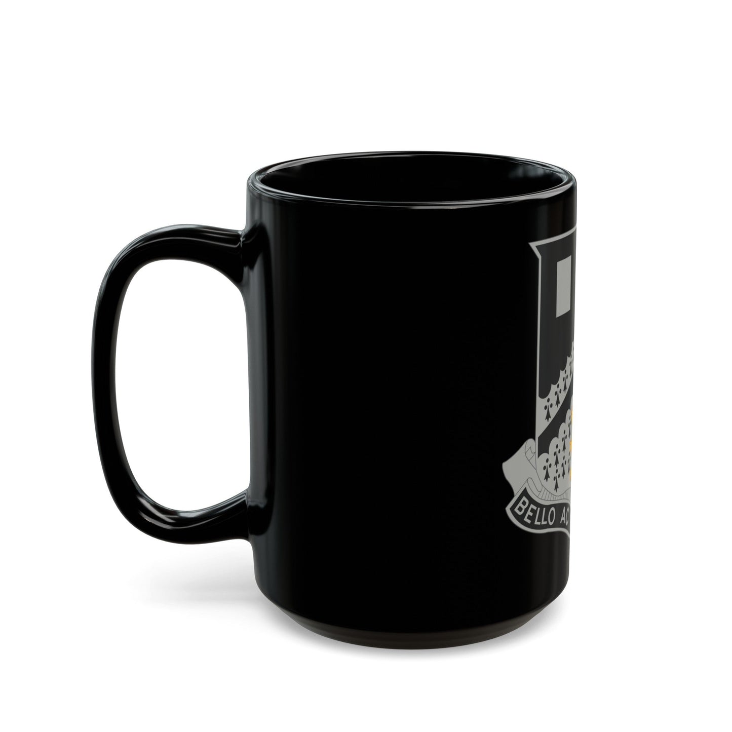 112 Engineer Battalion (U.S. Army) Black Coffee Mug-The Sticker Space