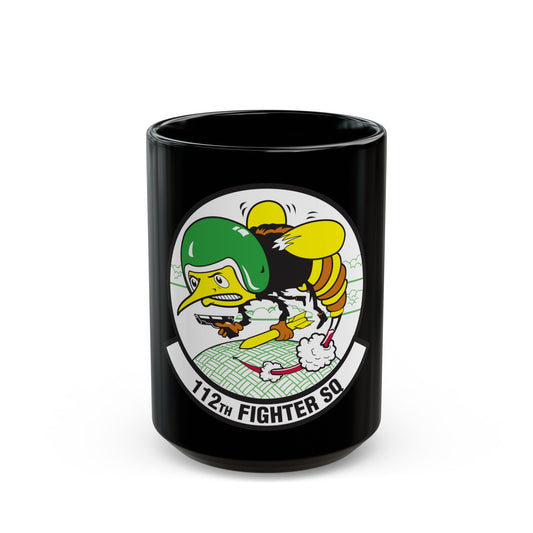 112th Fighter Squadron (U.S. Air Force) Black Coffee Mug-15oz-The Sticker Space