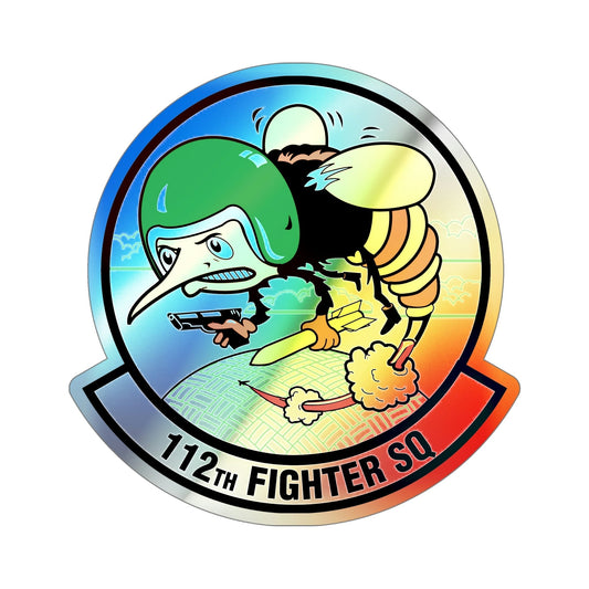 112th Fighter Squadron (U.S. Air Force) Holographic STICKER Die-Cut Vinyl Decal-6 Inch-The Sticker Space